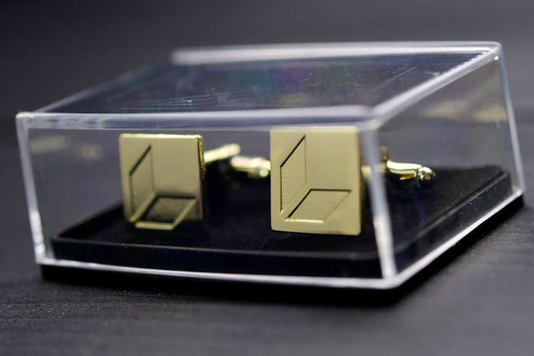 Metal cufflinks from your own logo